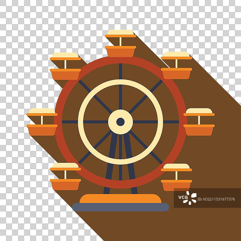 摩天轮矗立在棕色背景上图片素材