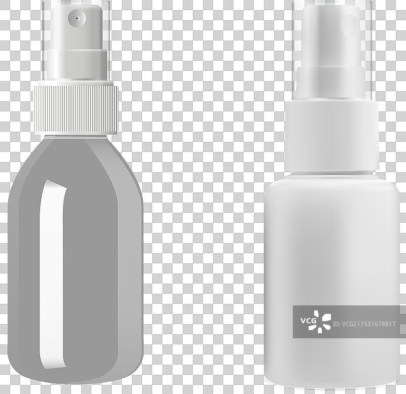 小型化妆喷雾瓶模型喷雾图片素材