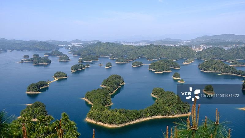 杭州千岛湖森林氧吧图片素材