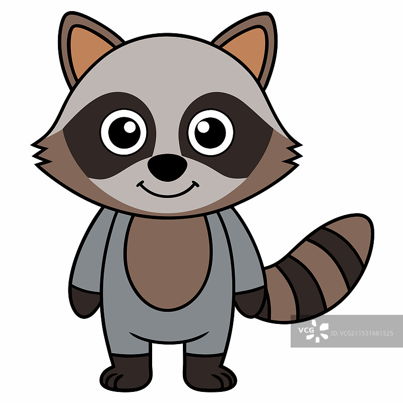 杂食动物平面卡通艺术图片素材