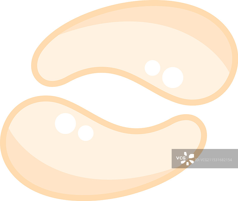 两个水凝胶眼贴营造完美的水疗体验图片素材