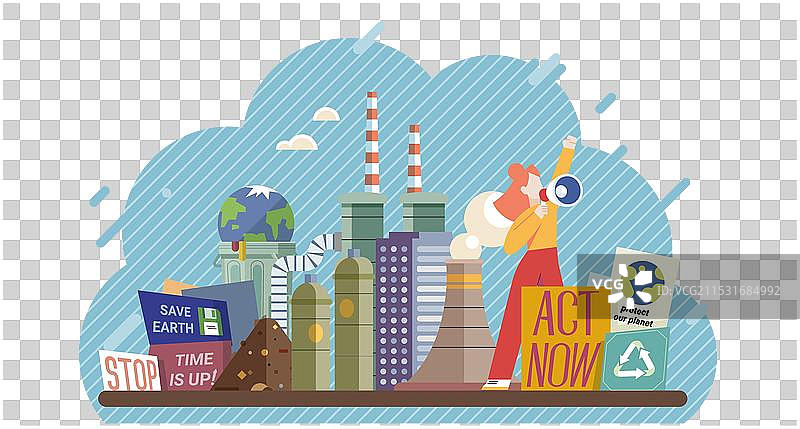 气候变化拯救地球环境图片素材