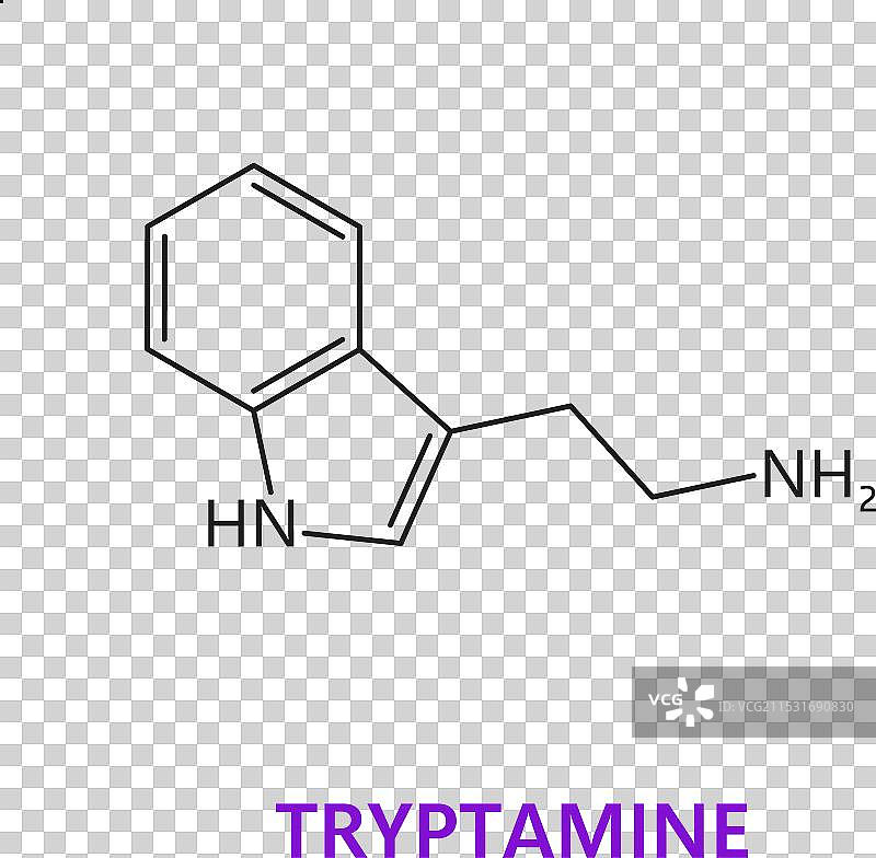 神经递质色氨酸的化学式图片素材