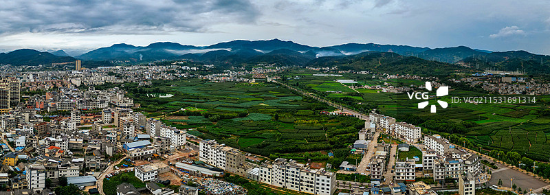 永平县 寿佛寺 博南镇 岑秀公园 博南路 航拍图片素材