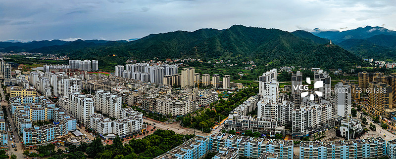 永平县 寿佛寺 博南镇 岑秀公园 博南路 航拍图片素材