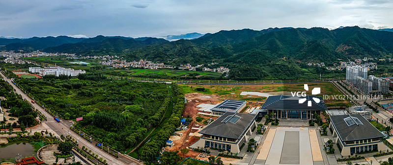 永平县 寿佛寺 博南镇 岑秀公园 博南路 航拍图片素材