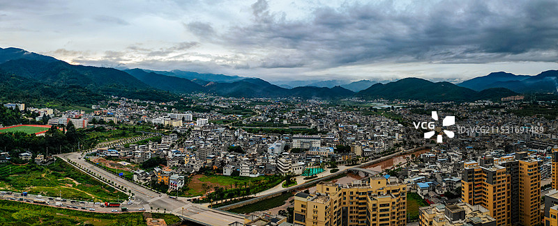 永平县 寿佛寺 博南镇 岑秀公园 博南路 航拍图片素材