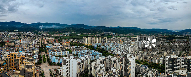永平县 寿佛寺 博南镇 岑秀公园 博南路 航拍图片素材