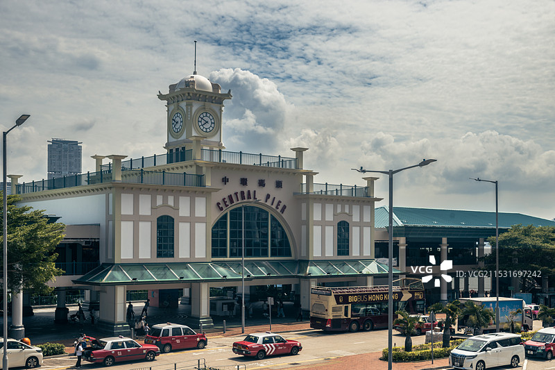 香港中环码头图片素材