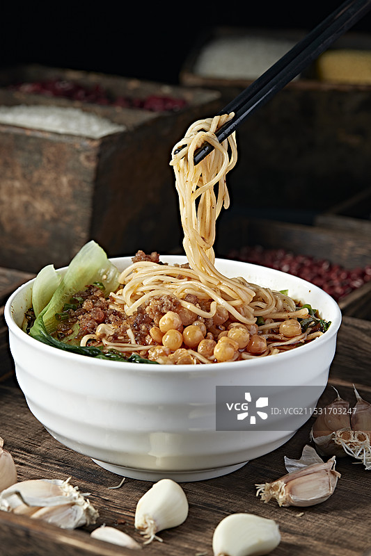 地域名小吃肉沫豌杂重庆小面图片素材