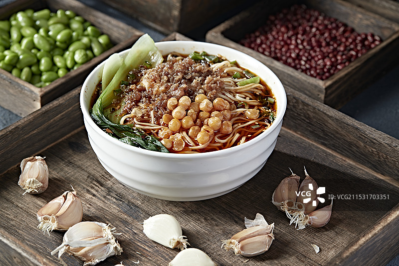 地域名小吃肉沫豌杂重庆小面图片素材