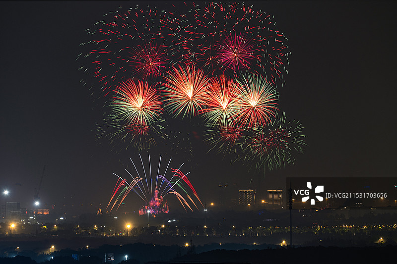 迪士尼烟花图片素材