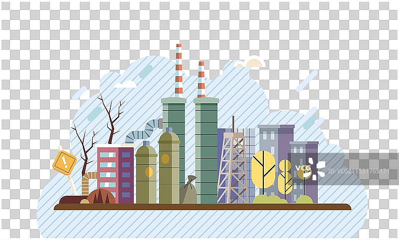 工业污染肮脏的水图片素材