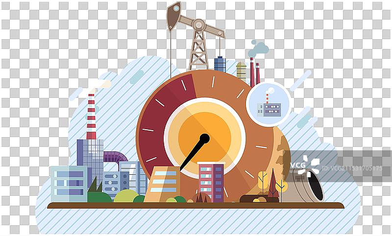 工业污染与空气之间的联系图片素材