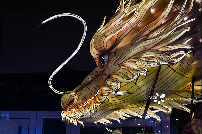 龙头造型灯图片素材