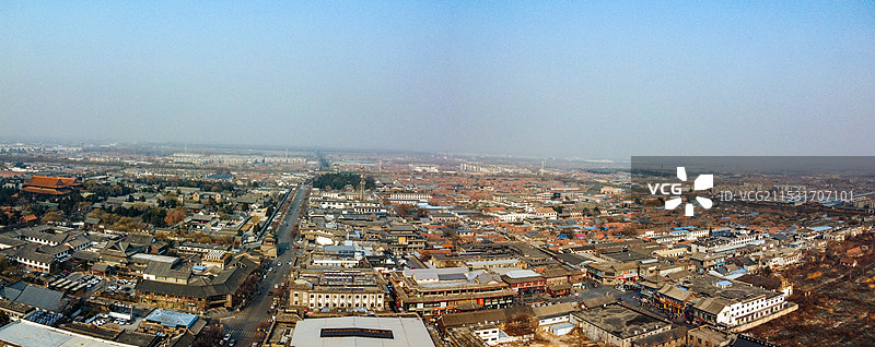 曲阜 曲阜明故城 富良商务中心 秉礼南路 孔庙 航拍图片素材