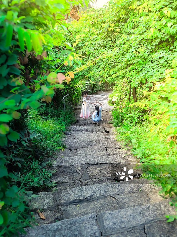 园山风景区小路风景图片素材