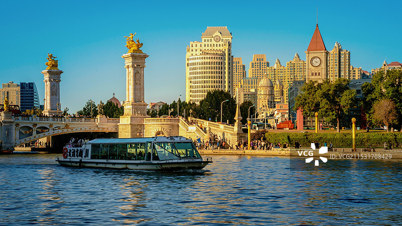 天津北安桥与意风区图片素材