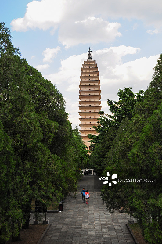 云南大理三塔图片素材