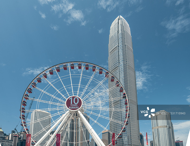 香港中环摩天轮图片素材