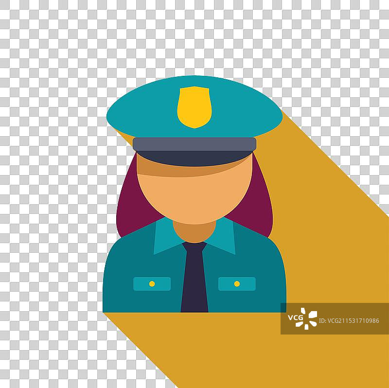 穿着制服的女性警察角色图片素材