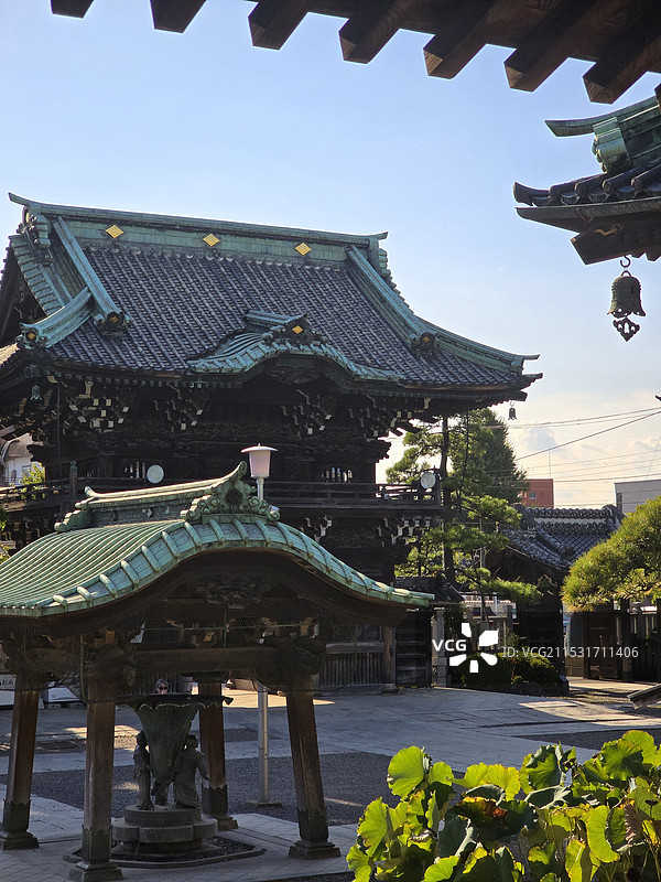 日本柴又帝释天题经寺图片素材