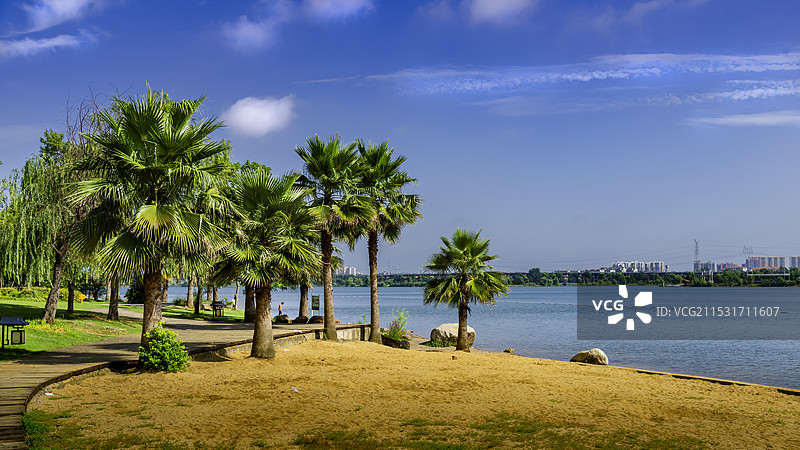 孝感汉川市天屿湖旅游区图片素材