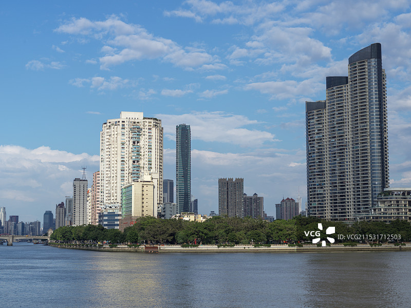 广州滨江小区图片素材