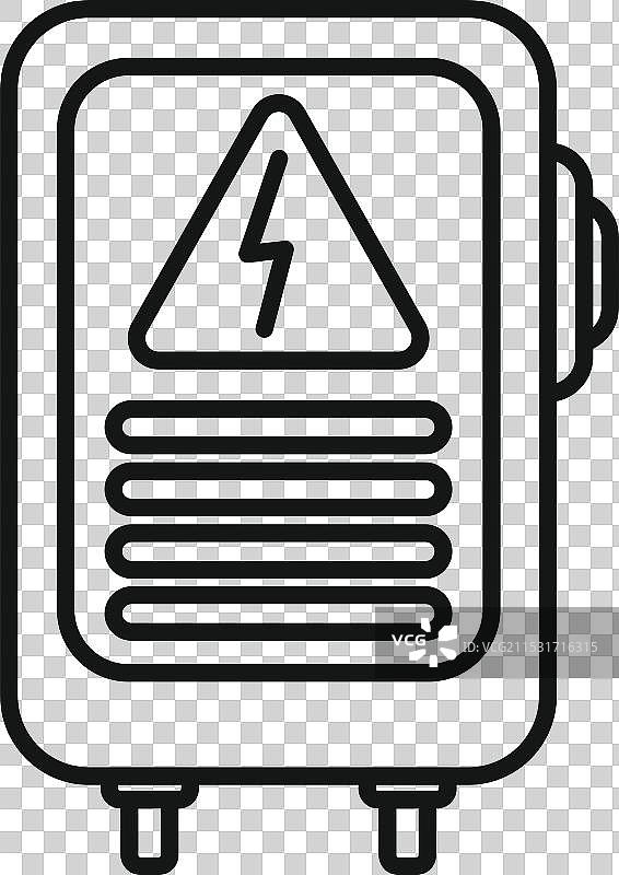 电气保险丝盒显示高压连接器图片素材