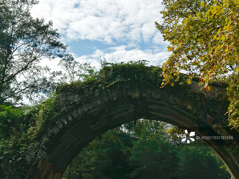 成都·彭州·中法桥图片素材