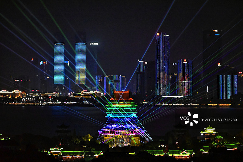 滕王阁夜景图片素材