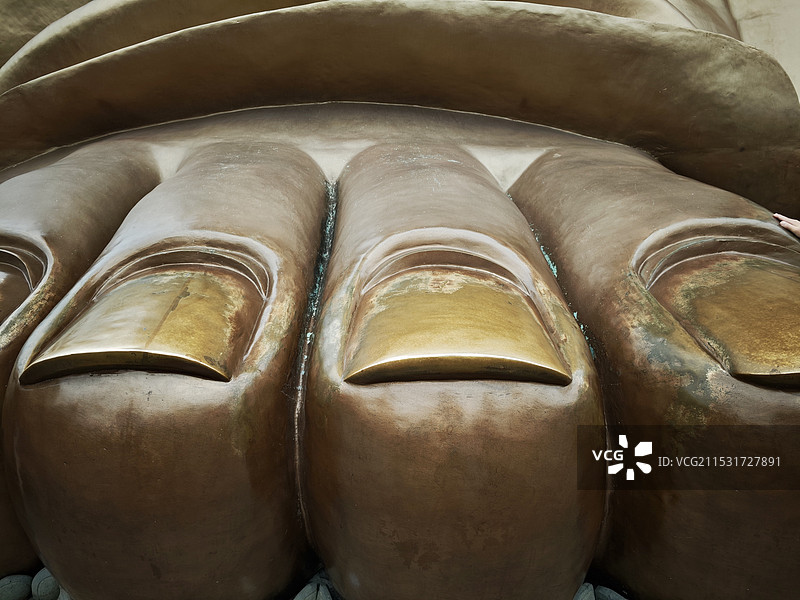 灵山大佛佛脚图片素材