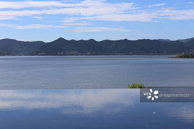 水天一色图片素材