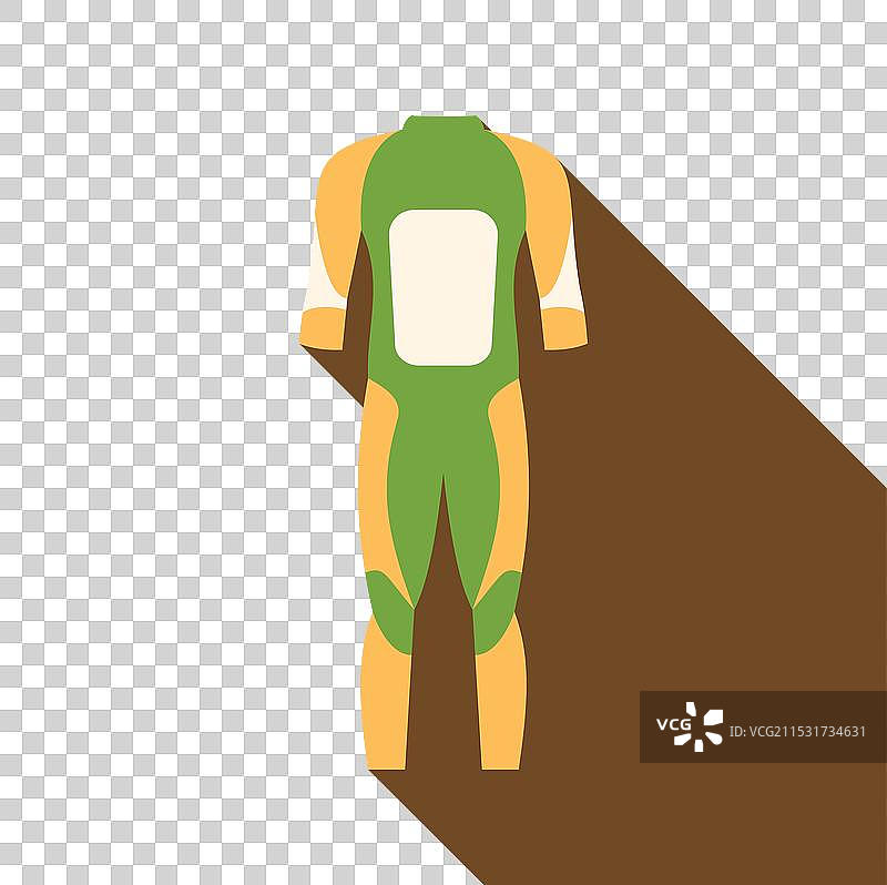 绿色和黄色的潜水冲浪 wetsuit图片素材