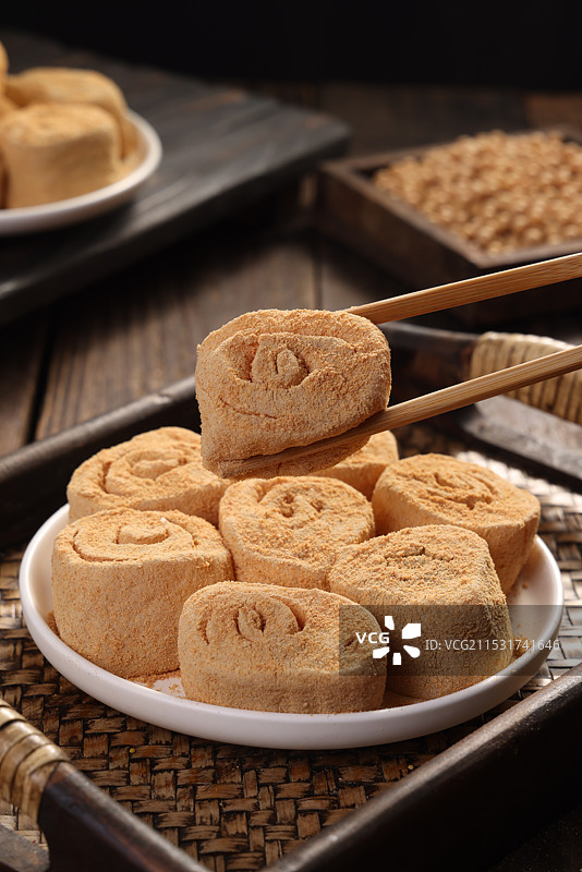 驴打滚年糕图片素材