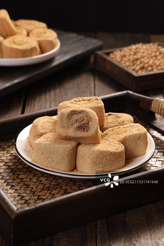 驴打滚年糕图片素材