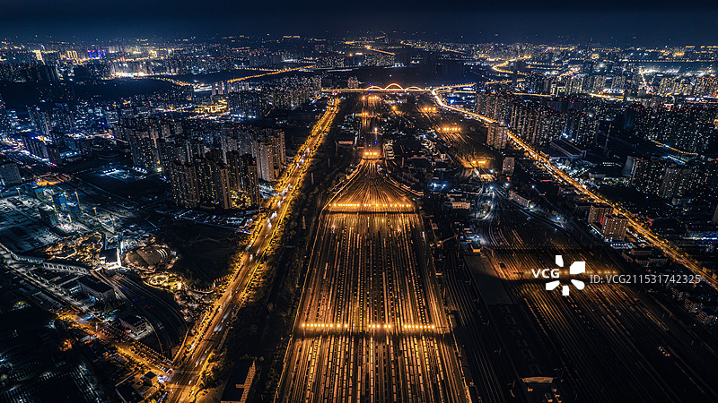 铁路编组站郑州北站图片素材