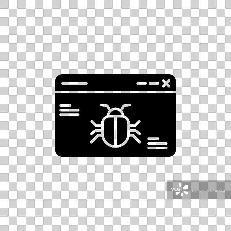 虫子图标集，恶意软件计算机病毒符号图片素材