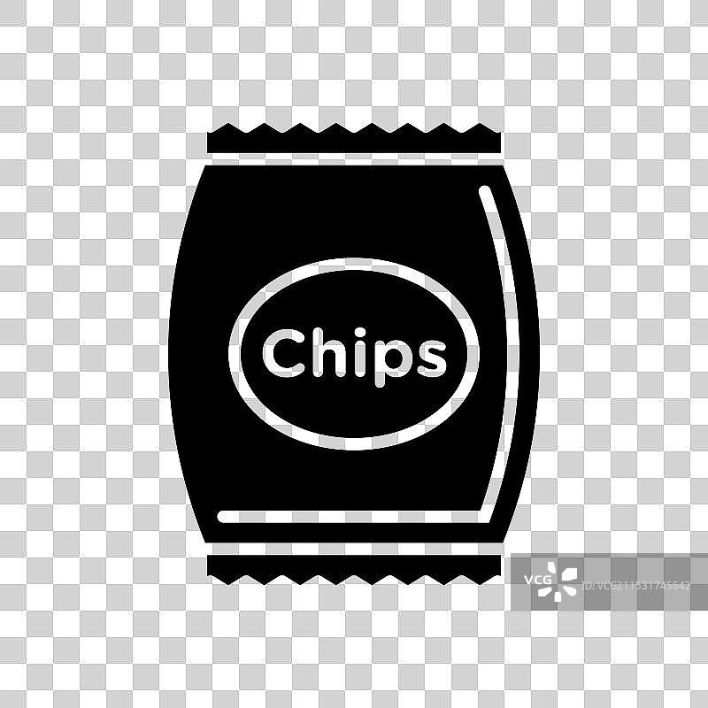 薯片包装图标集 小吃 薯片袋图片素材