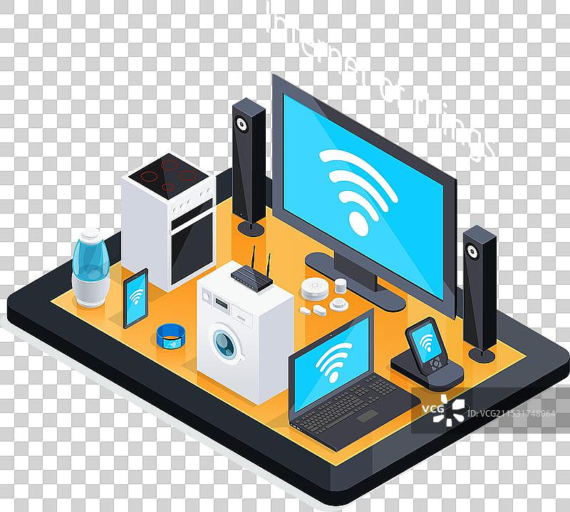 物联网等距海报图片素材