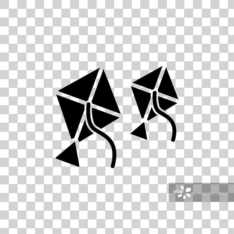 马卡尔·桑克兰提图标集 风筝符号 印度风筝图片素材