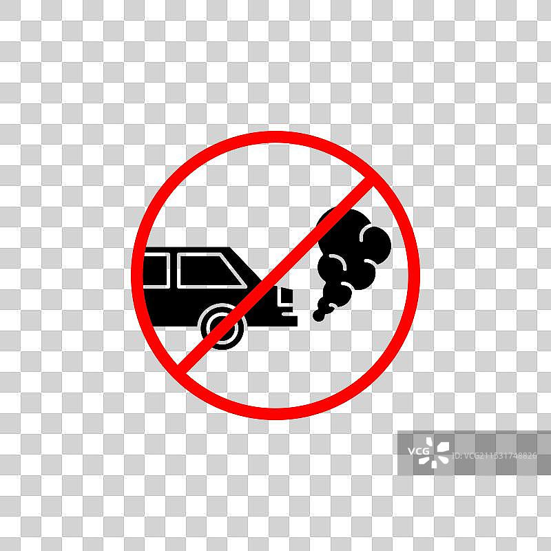 禁止排放废气标志图标集图片素材