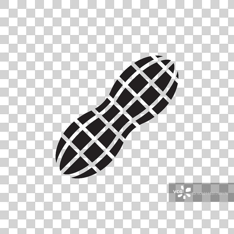 无花生标志，坚果过敏符号，花生安全图片素材