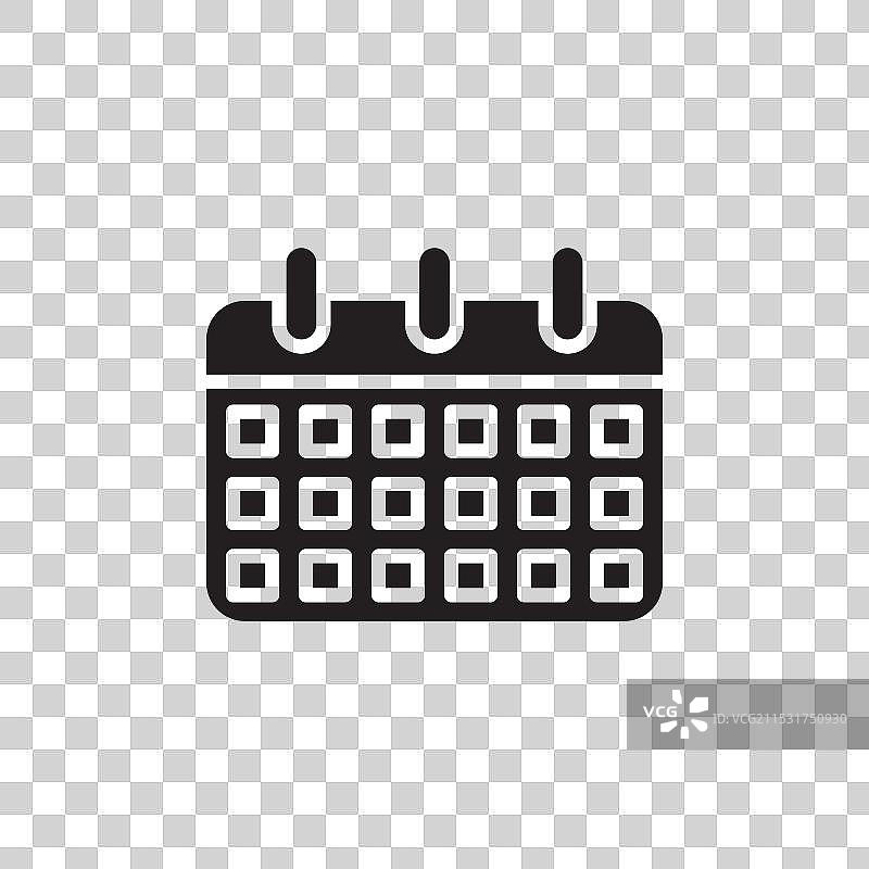 日历图标集，事件安排日期图片素材