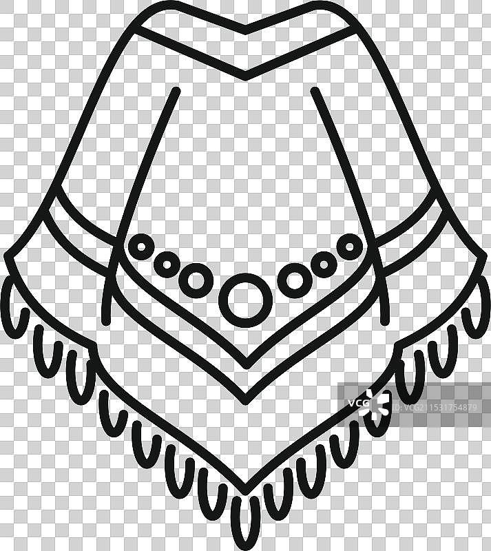 墨西哥五一节装饰花纹的斗篷图片素材