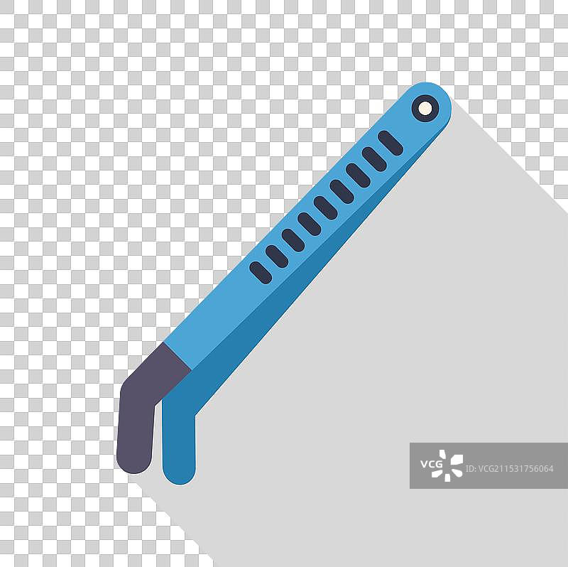 蓝色眉毛镊子夹住一根毛发图片素材