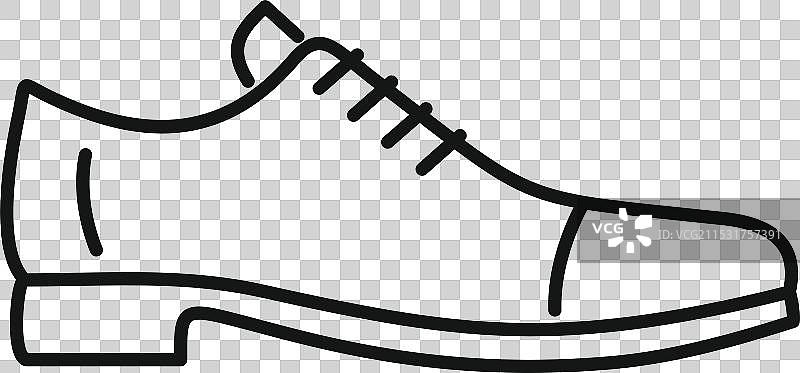 经典皮革优雅男士正装鞋图片素材