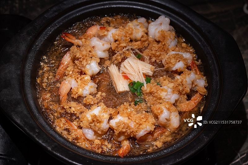 蒜蓉粉丝虾图片素材
