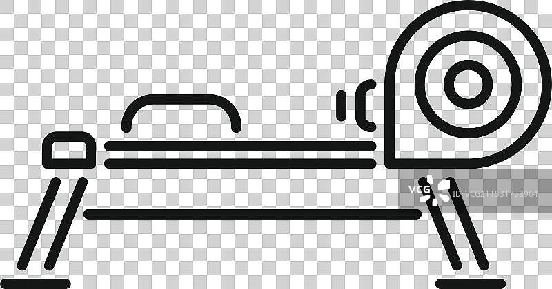 划船机图标，代表健身器材图片素材