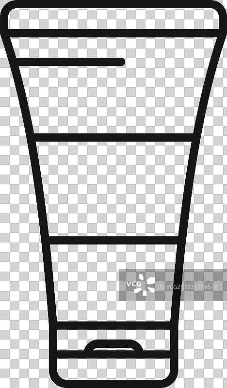 代表护手霜的线条风格图标图片素材